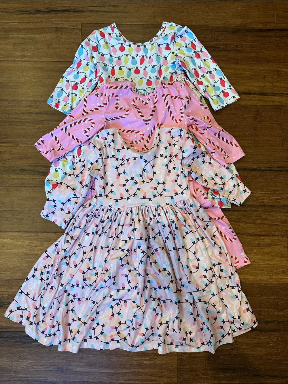 Mila & Rose Girls Christmas Bundle of 3 Twirl Dresses Size 5-6